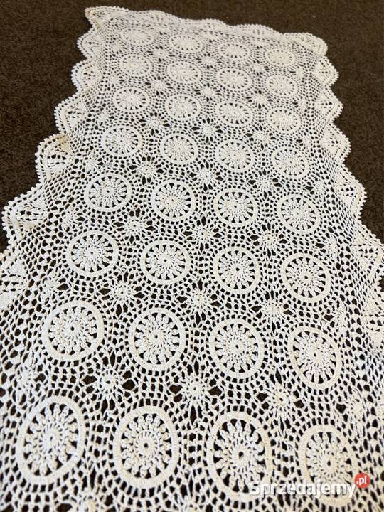 Bieżnik szydełkowy ręcznie robiony Zabrze