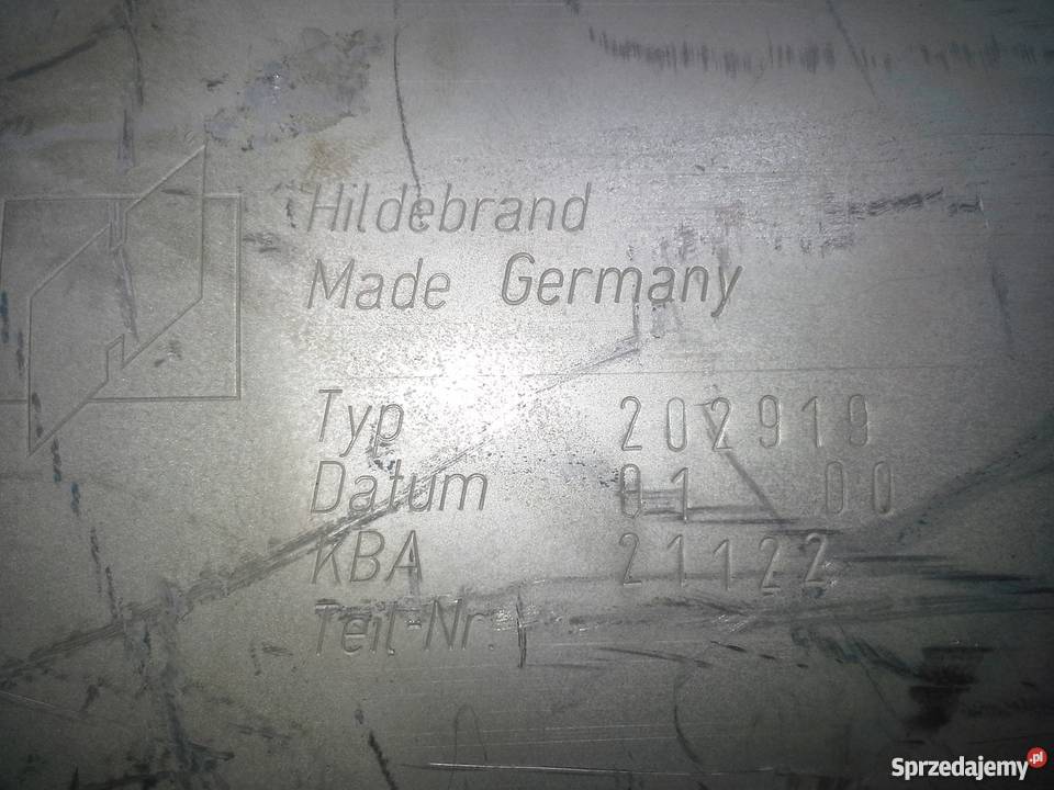 MERCEDES TŁUMIK UKŁADU WYDECHOWEGO HILDEBRAND 20 Części śląskie Częstochowa