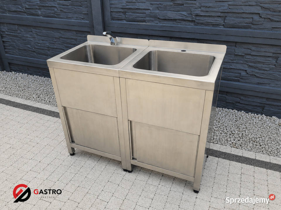Basen gastronomiczny 2kom z szafką 110x50x85 Ostrów Wielkopolski