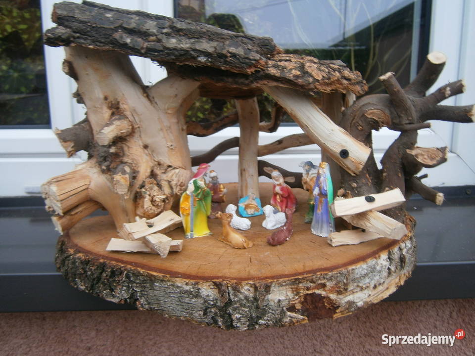 plaster drewna Szopka Bożonarodzeniowa drewniana Siedlce