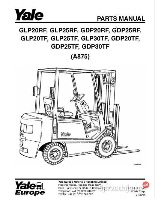 Yale GLP20 GLP25 GDP20 GLP30 GDP25 GDP30 katalog