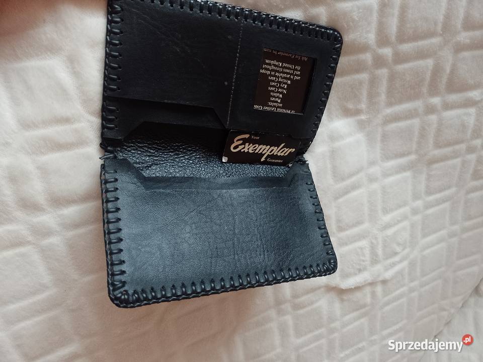 Real LeatherBrązowy Skórzany portfel z Londynu Kraków