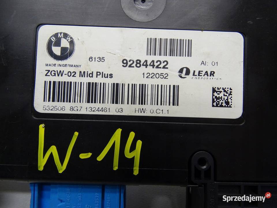MODUŁ STEROWNIK KOMFORTU BMW F10 F11 9284422