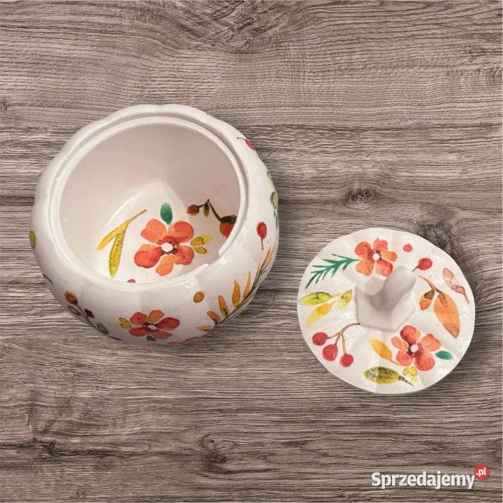 Komplet z gipsu ceramicznego decoupage Kraków sprzedam