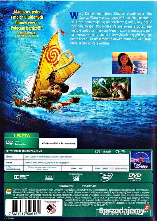 VAIANA SKARB OCEANU DISNEY pełne Kalisz