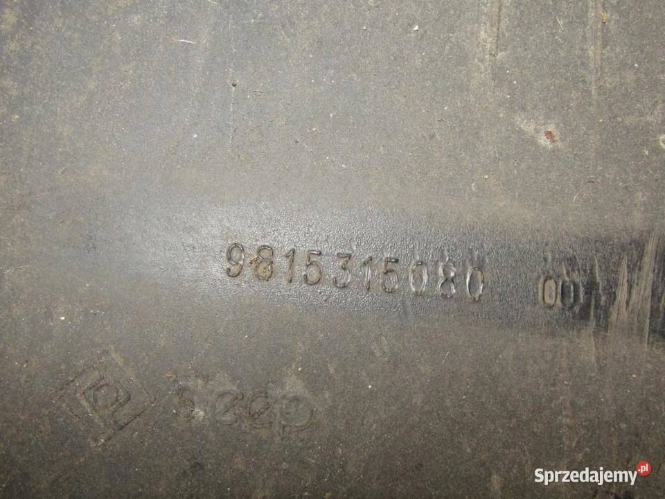 OSŁONA PŁYTA PODWOZIA PEUGEOT 3008 II 9815315080