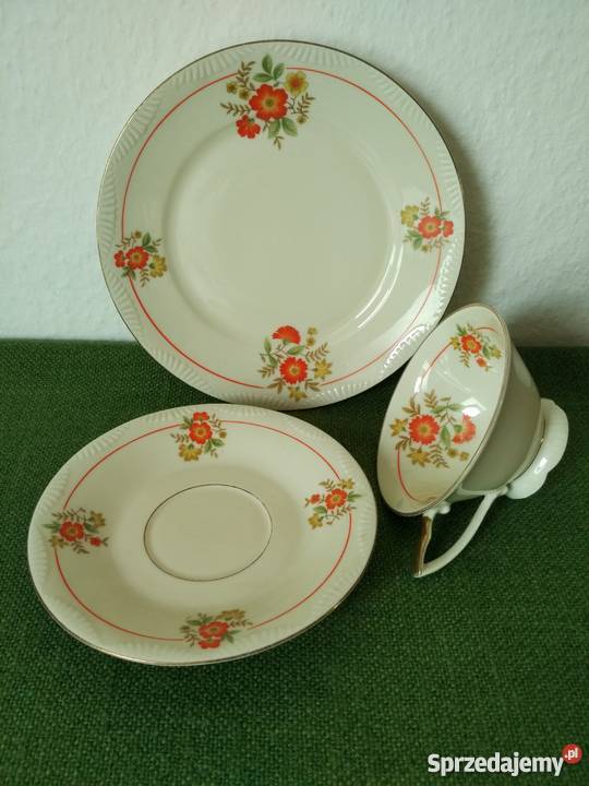 Trio śniadaniowe sygnowana porcelana Kahla sprzedam