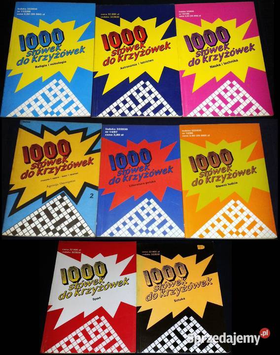 1000 słówek do krzyżówek 8 części Chełm sprzedam