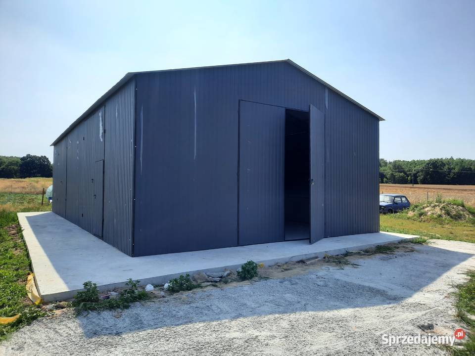 FF182 Garaż Blaszany GRAFITOWY Wiata Hala Wiaty 108m2 Łowicz sprzedam