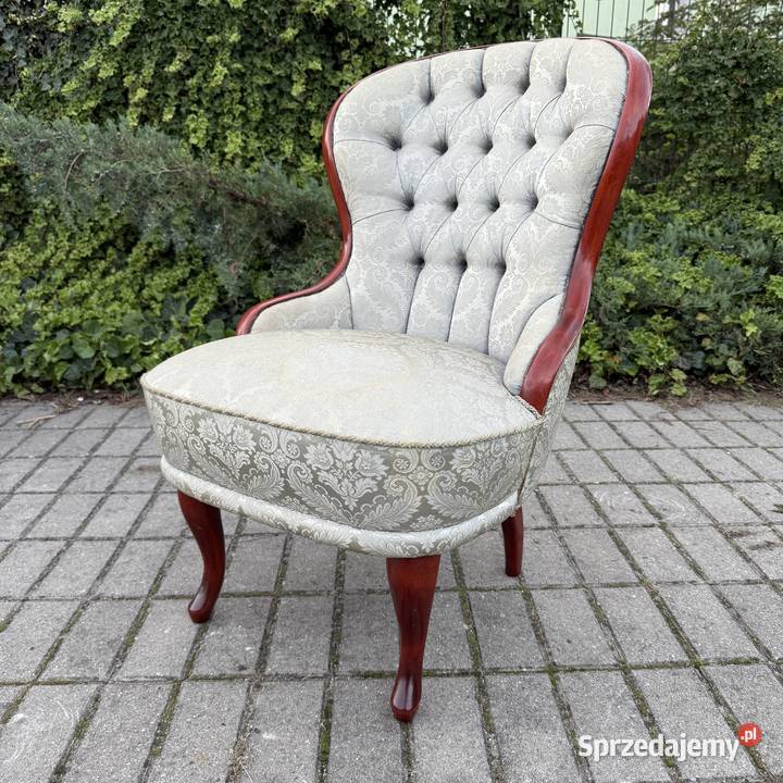 ARTexpert Stylowy fotel siedzisko EMMA Meble Meble Dobrzany