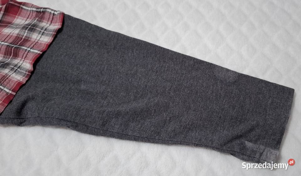 Koszula chłopięca w kratkę długi rękaw DMNK 122 chłopiec Czeladź