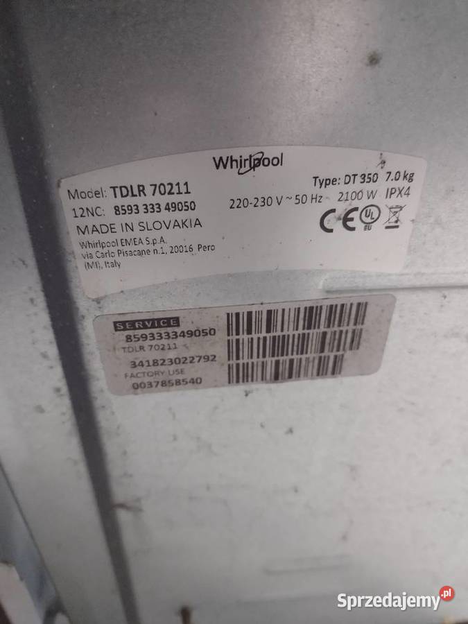 Panel programator Pralki Whirlpool Komorów