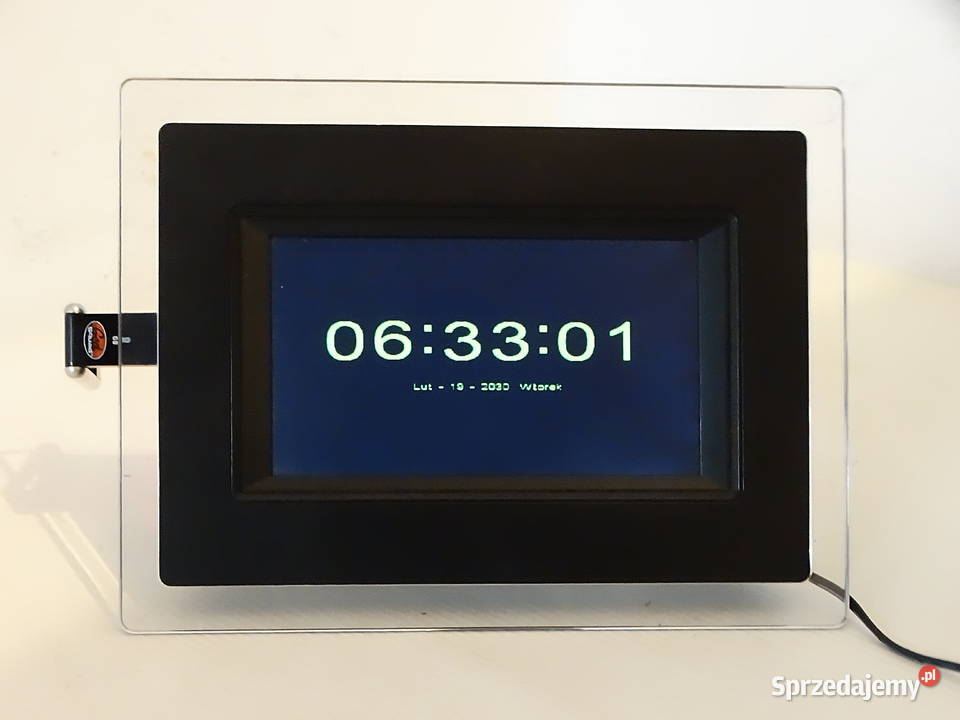Cyfrowa ramka na zdjęcia 6 Zegar Alarm USB SD lubelskie Biłgoraj