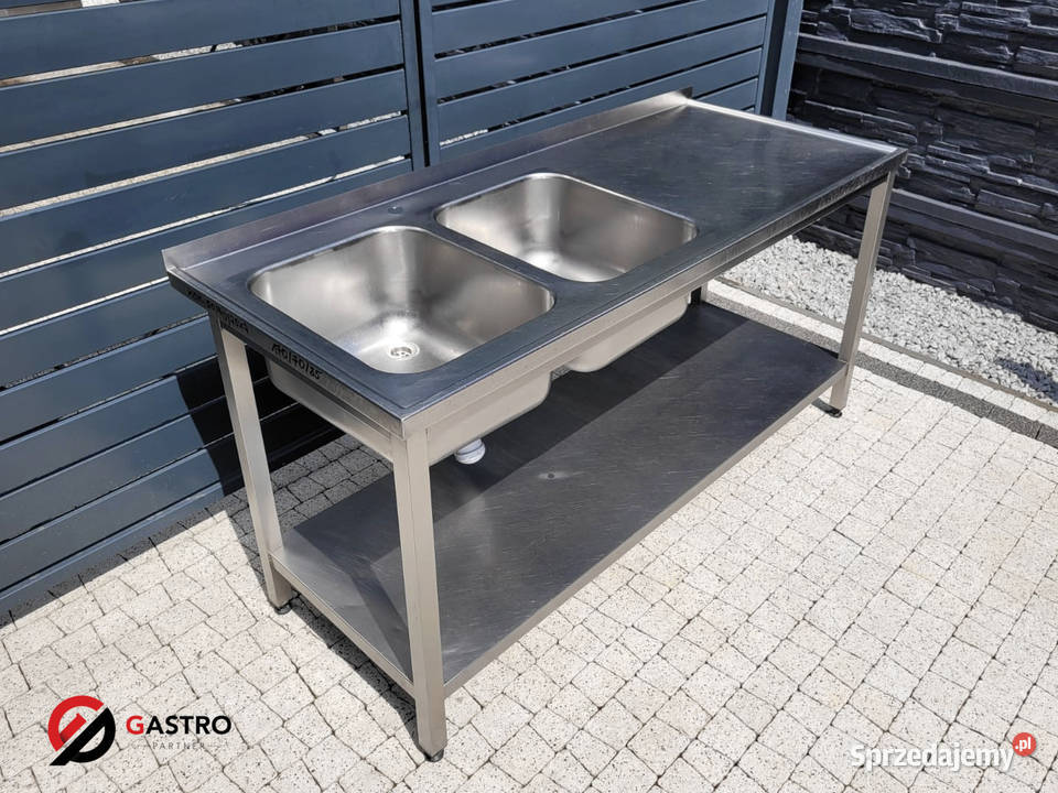 Zlew gastronomiczny 2komorowy 170x70x85 Ostrów Wielkopolski