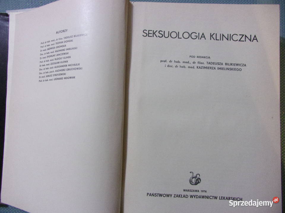Seksuologia Kliniczna podręcznik wyd I z 1974 r mazowieckie