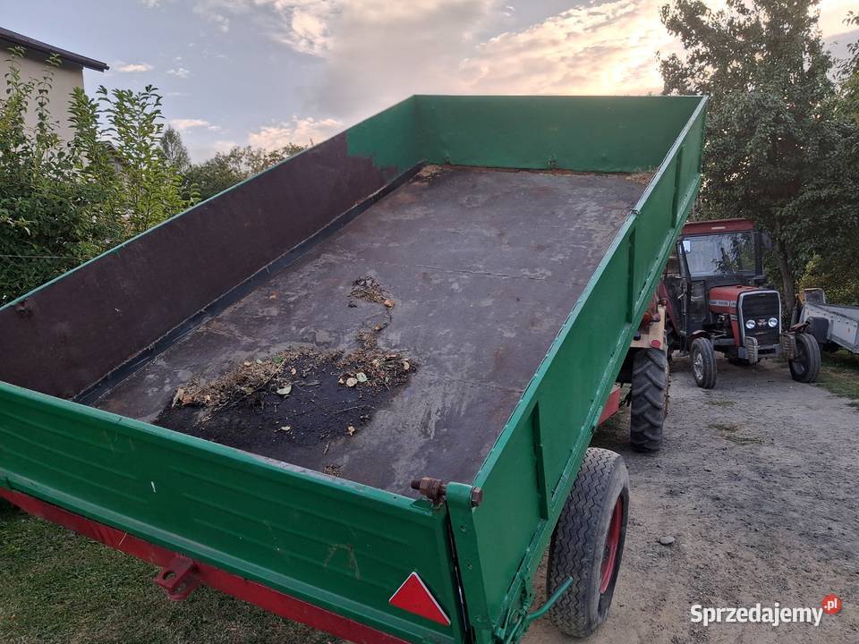 Przyczepa rolnicza 1 osiowa wywrotka Jasło