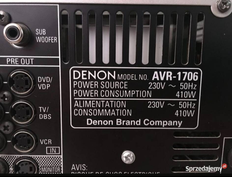 Denon AVR 1706 śląskie Orzesze sprzedam