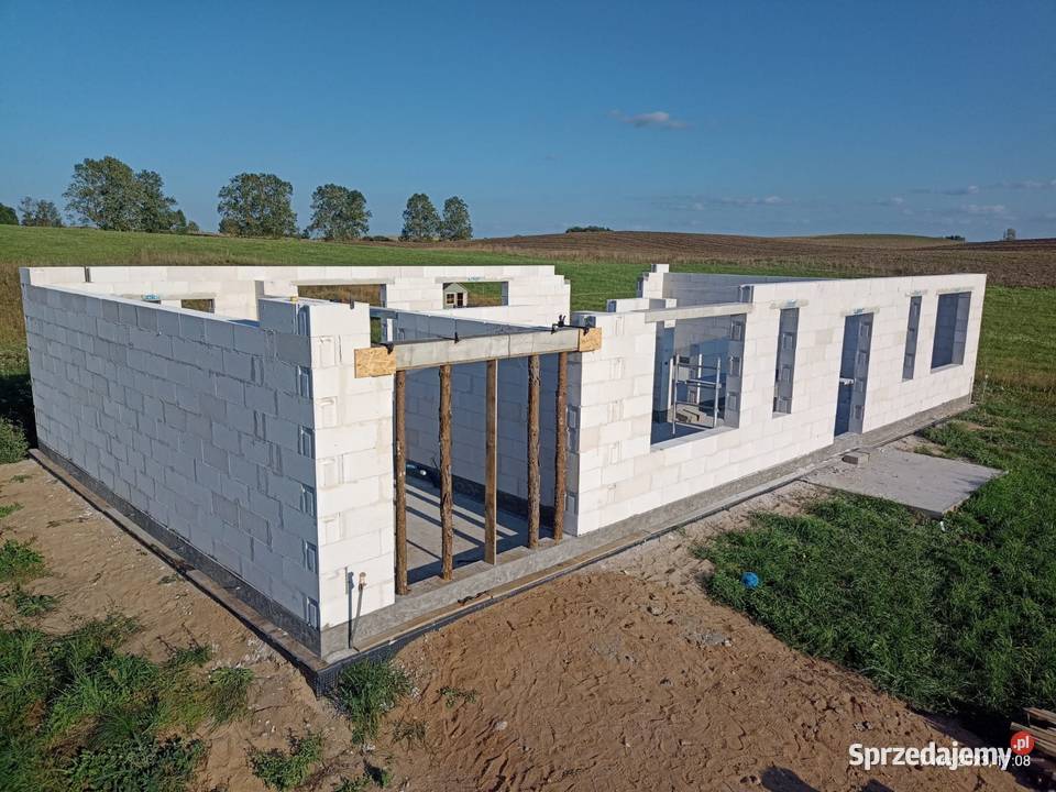 Sprzedam działkę 1500 m2 z rozpoczętą budową Olsztyn sprzedam