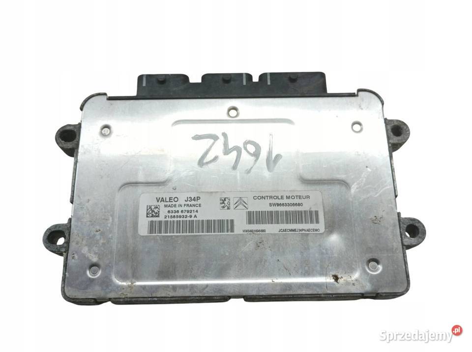 STEROWNIK SILNIKA 9663306680 14 B 73 Citroen C2 Rok produkcji 2007