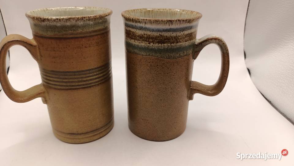 Dwa kubki do herbaty rustykalne Scotland Kubki sprzedam