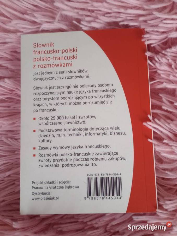 Słownik polskofrancuski z rozmówkami słowniki zachodniopomorskie Szczecin sprzedam