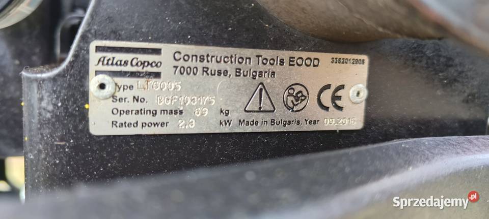 Skoczek zagęszczarka atlas Copco LT 60 05 Tuptuś Namysłów