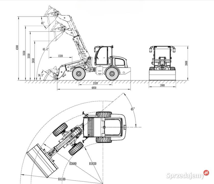 Ładowarka teleskopowa HORNET HMA818T 75 udźwig Jutrosin