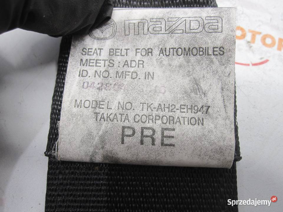 MAZDA 6 III GJ 16r pas bezpieczeństwa prawy Kielce