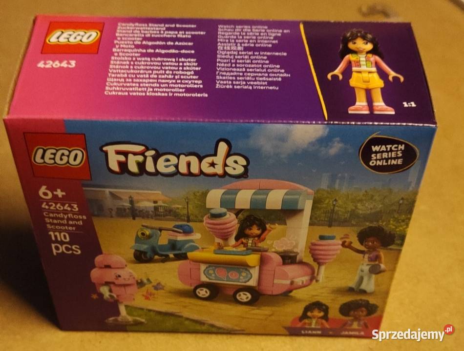 LEGO Friends Stoisko z watą cukrową i skuter Lego Szczecin