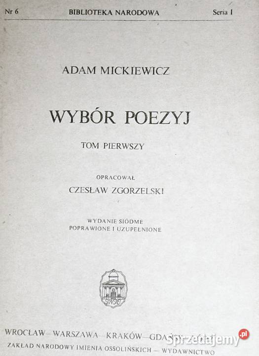 Wybór poezyj Tom 1 i 2 Adam Mickiewicz Chełm