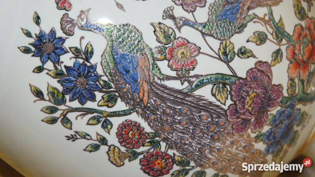 Śliczny wazonik z porcelany pozłacany 24K złotem Inowrocław