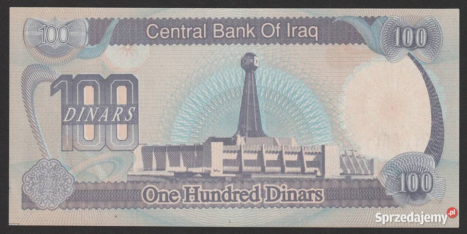 IRAK 100 DINAR 1994 SADDAM HUSAJN STAN BANKOWY Antyki, Sztuka, Kolekcje sprzedam