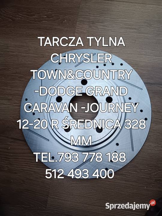 NOWE TARCZE TYLNE 328 MM CHRYSLER TCDODGE GC Kawnice