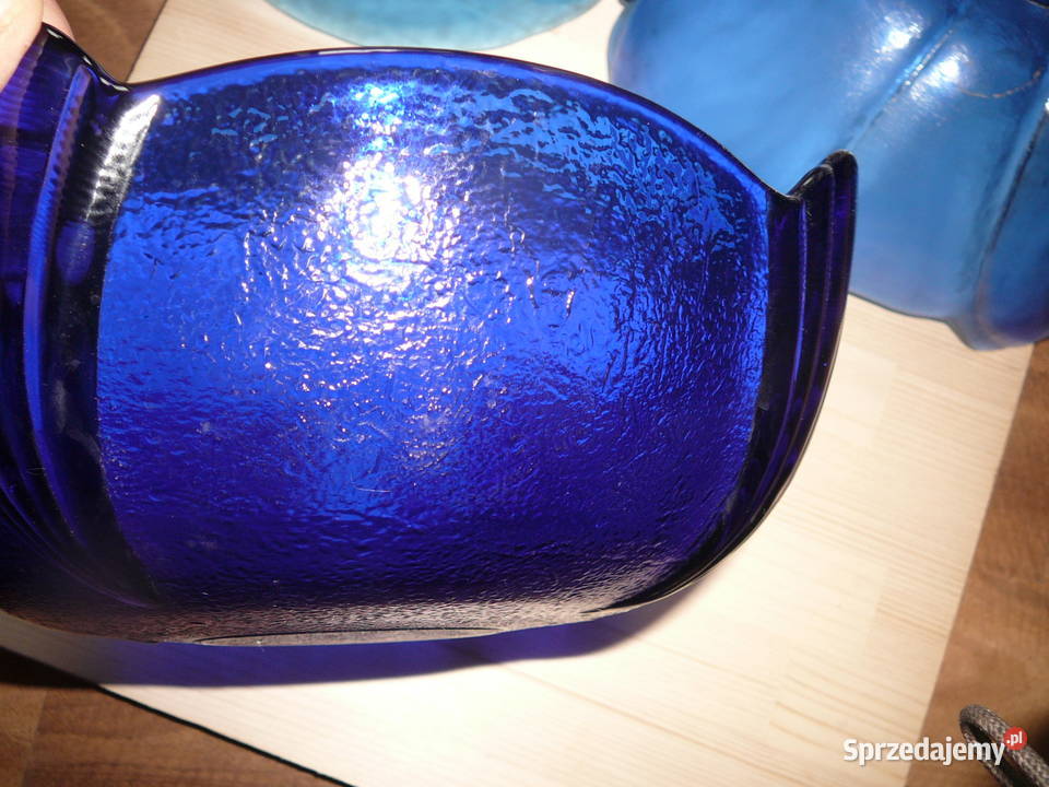 Misa duża kolor szafirowy stara PRL inny kolor Wyposażenie wnętrz dolnośląskie Wrocław