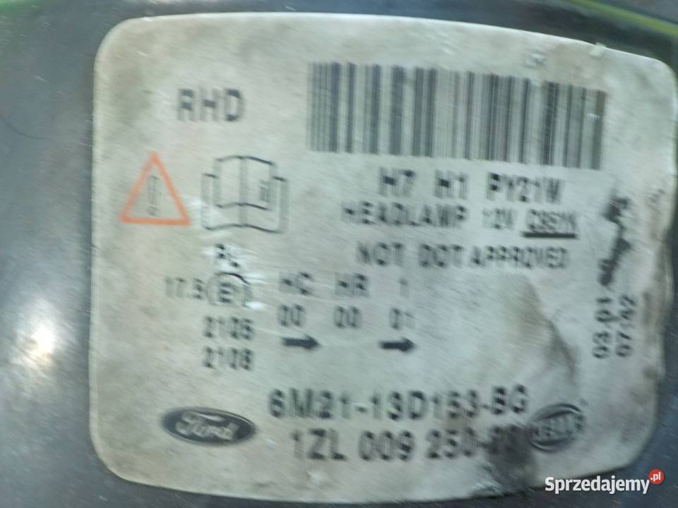 FORD S 08r 5D lampa lewa przod soczewka mazowieckie Suków