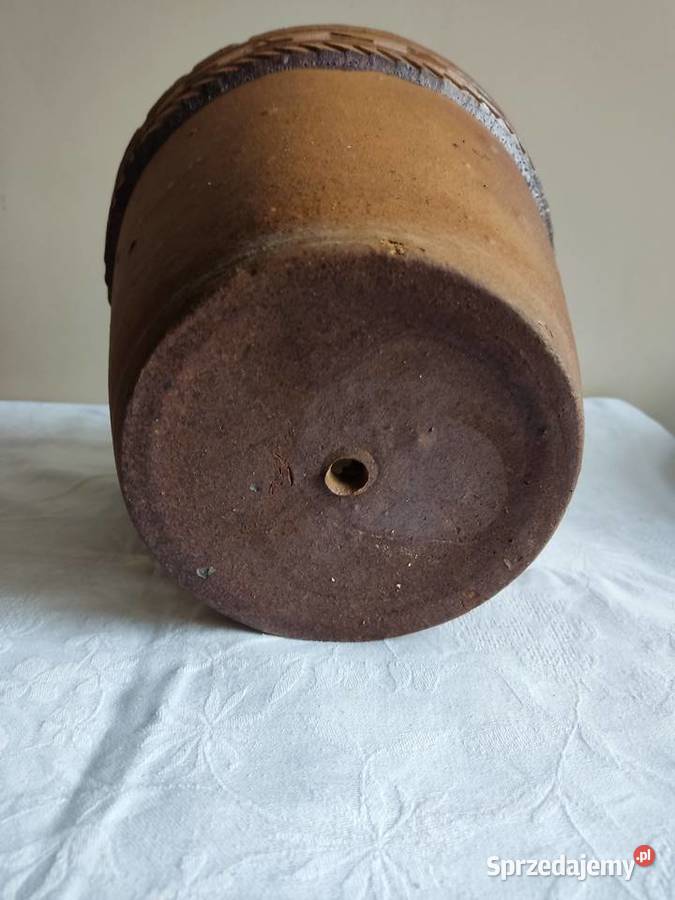 Donica doniczka duża ceramiczna gliniana fi 25 Doniczki i osłonki Głuchołazy