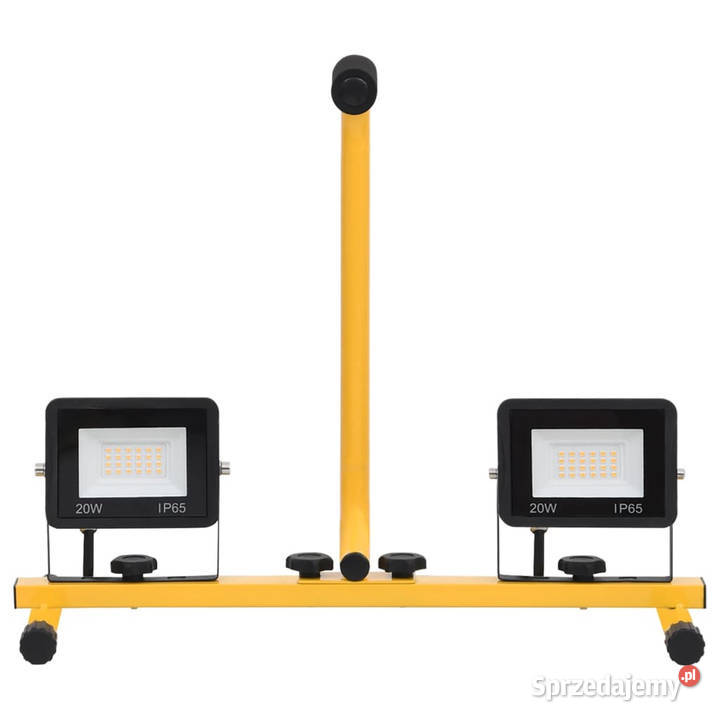 Reflektor LED z uchwytem 2x20 W zimne białe Pozostałe Warszawa
