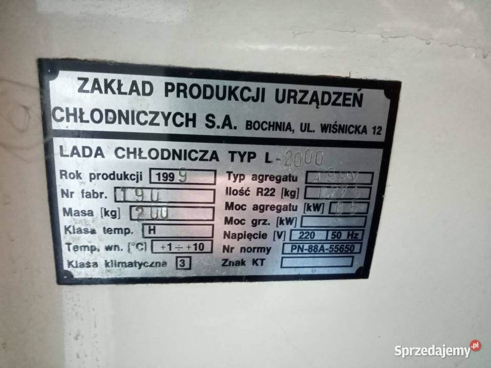 Lada chłodnicza na wędliny łódzkie Łódź sprzedam