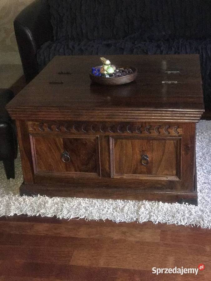 Stolik kawowy skrzynia mebel kolonialny Stoły, krzesła, biurka Gdynia
