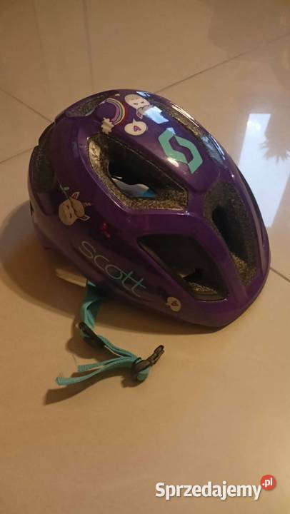 Kask Scott Spunto kid 4652 fiolet lampka baterie Rybarzowice