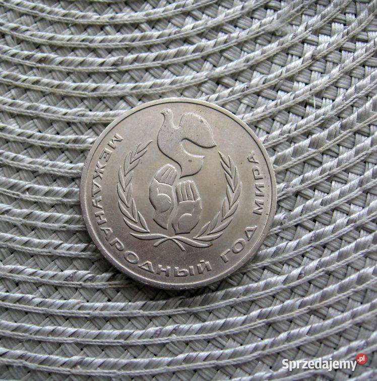 CCCP 1 Rubel 1986r Międzynarodowy Pokoju Kalisz