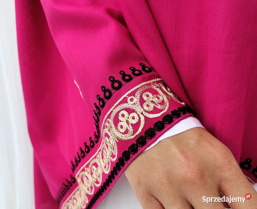 Różowy szal chusta orient indyjski szalik hijab Dla kobiet Moda i Styl zachodniopomorskie Szczecin