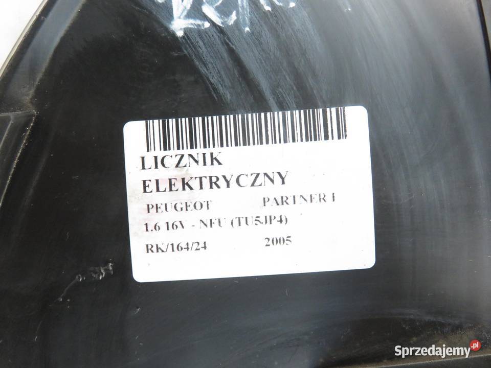 LICZNIK PEUGEOT PARTNER I 16 16V 9656801380 osobowe