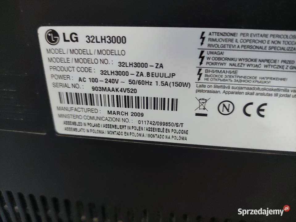 Telewizor LG 32 LH3000 LCD HDMI Kielce