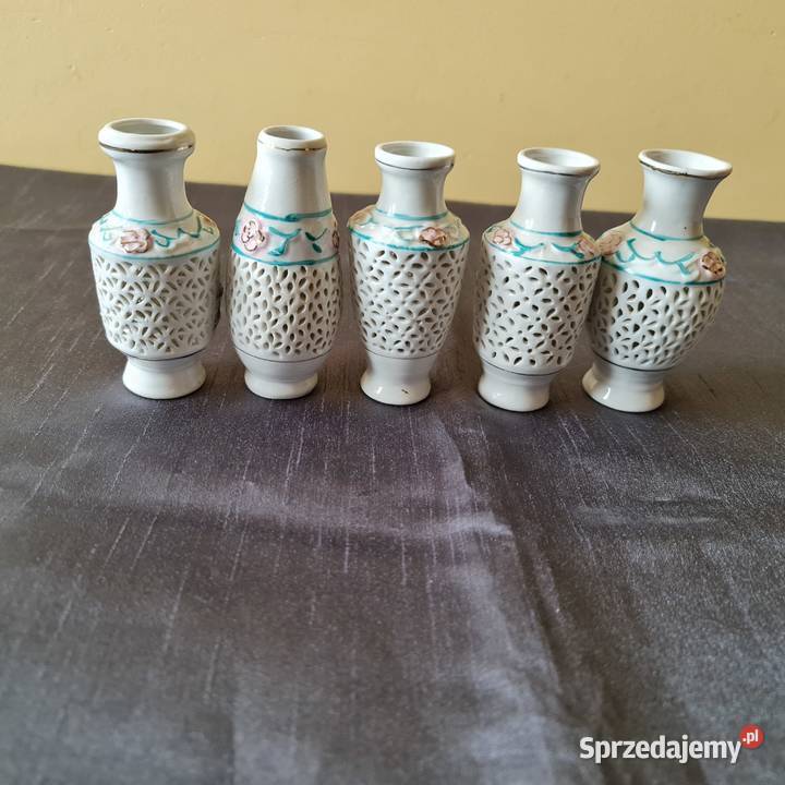 Małe wazoniki porcelanowe Porcelana i szkło mazowieckie Warszawa