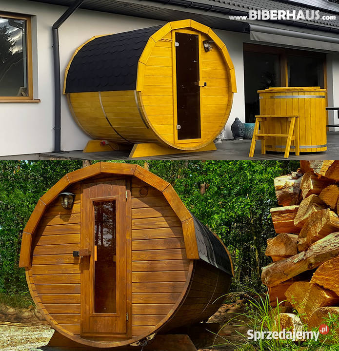 SAUNA Ogrodowa 200 BECZKA 500L Akcesoria Nowy Targ