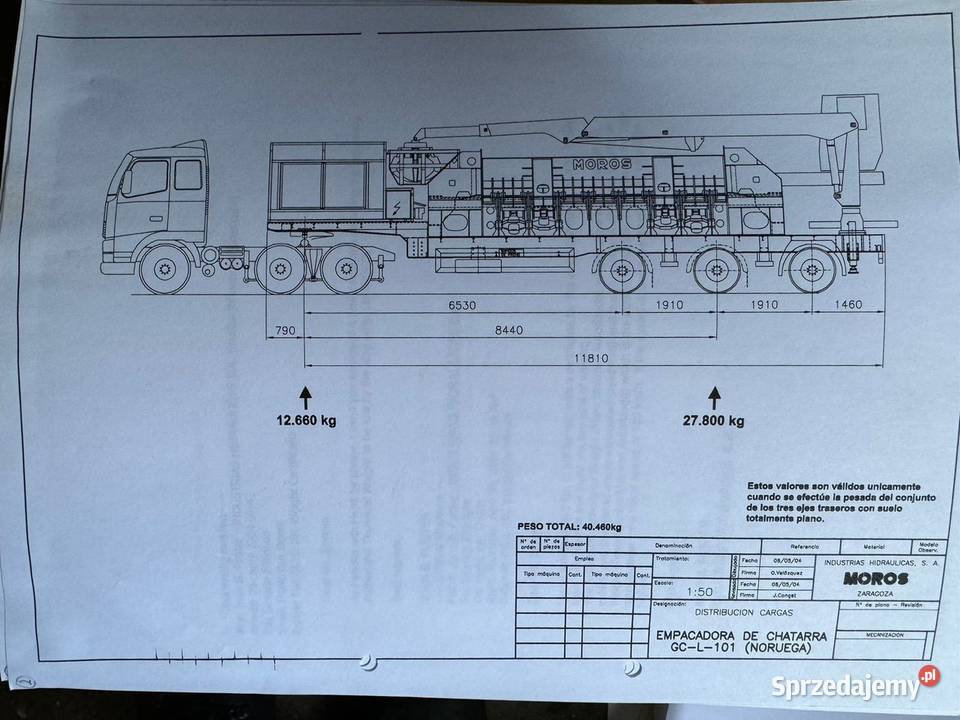 Prasa belownica do karoserii MOROS Sośno