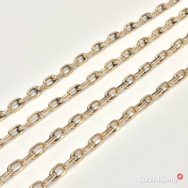 Złoty ŁAŃCUSZEK NASZYJNIK damski 585 14K kuty złoto Warszawa