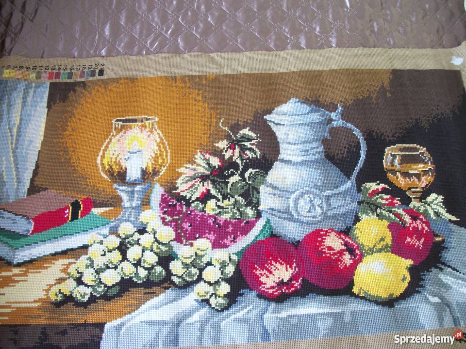 obraz wyszyty krzyżykami
