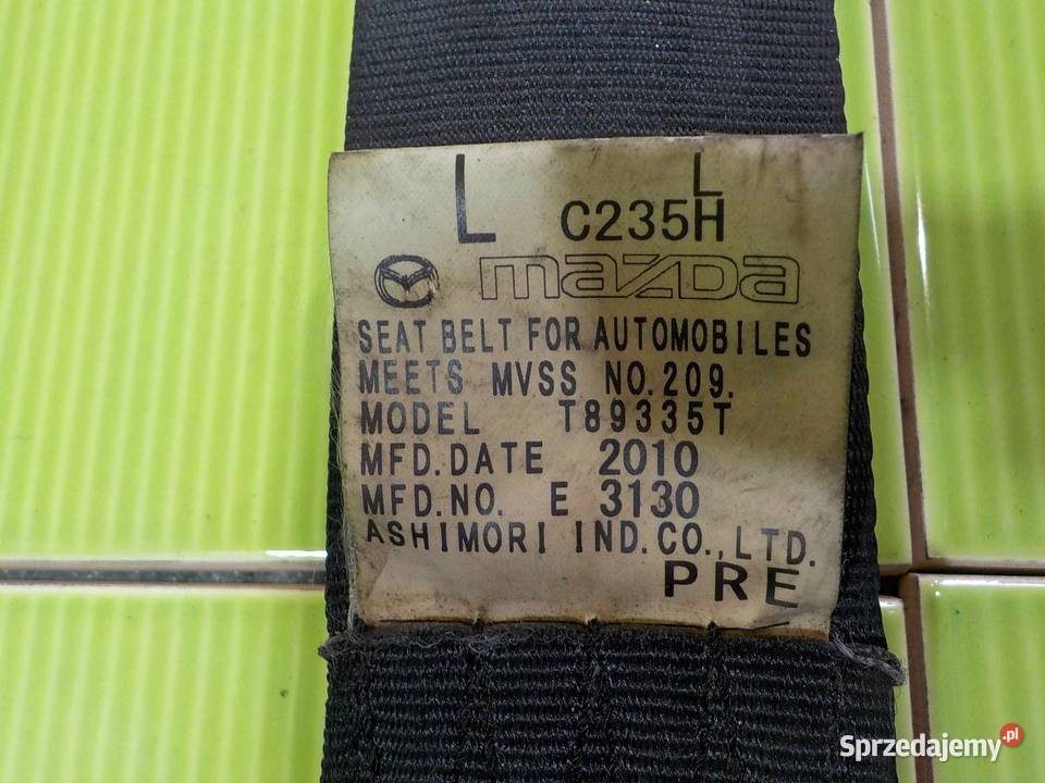 MAZDA 5 III 11r pas bezpieczenstwa lewy przod Części samochodowe Suków